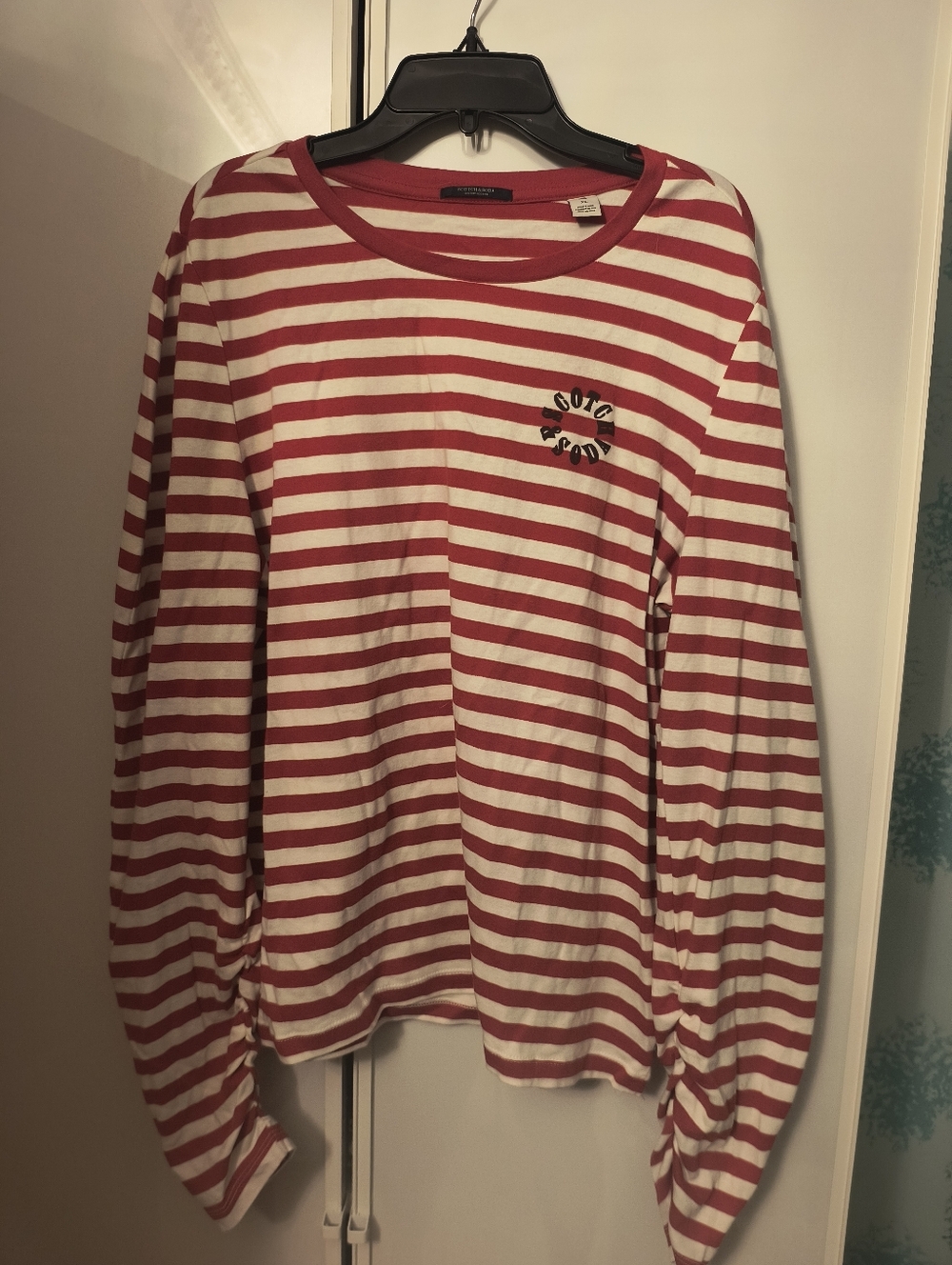 Scotch And Soda Long Sleeve Striped Top Sz XL